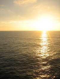 sunset on the ocean