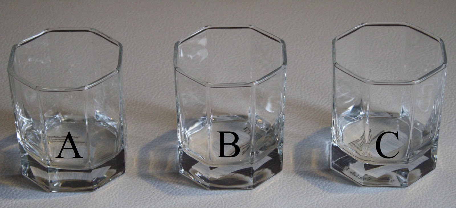 Measurements Comparison For Volume Of Liquid.