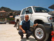Gene Roca during a Risk Security Assessment mission in Lebanon during the last war (Aug. 2006)