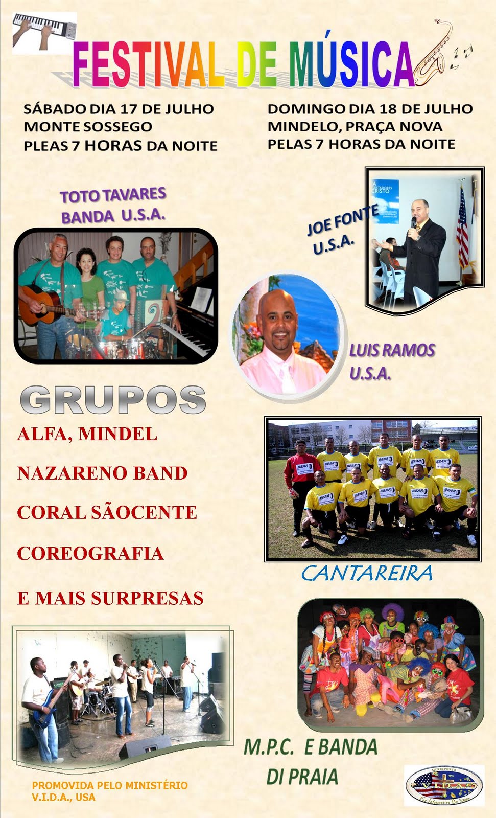 MISSION TO CAPE VERDE: MUSIC FESTIVAL, CAPE VERDE MISSION-2010