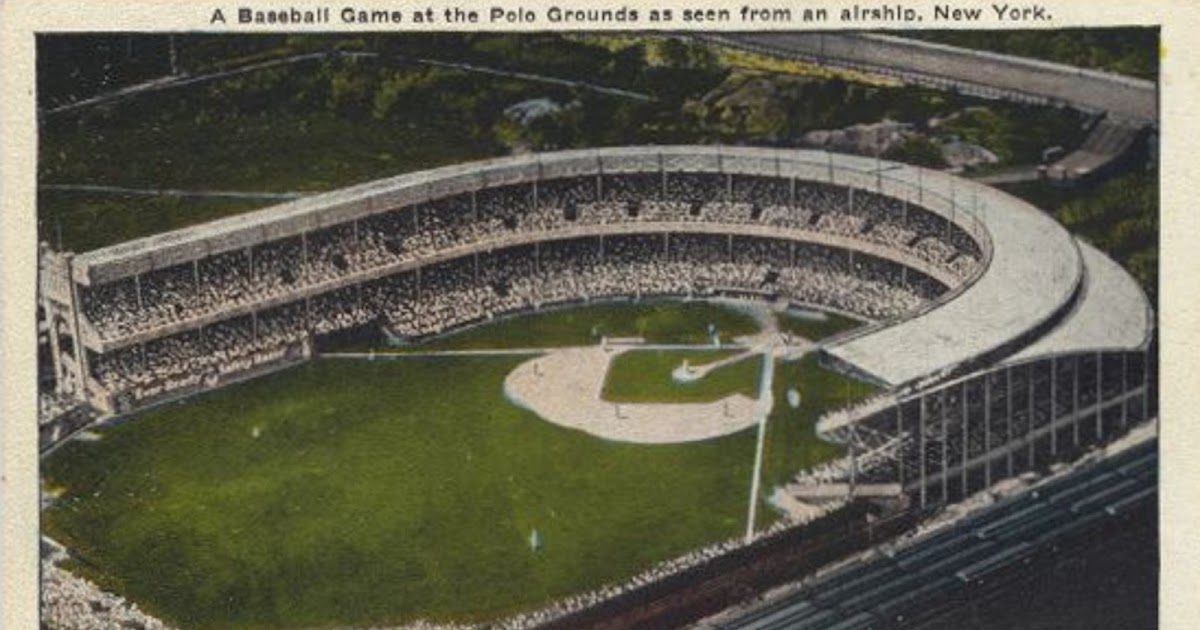 Polo Grounds New York GIANTS Baseball Stadium 155th Street Eight Avenue  Postcard