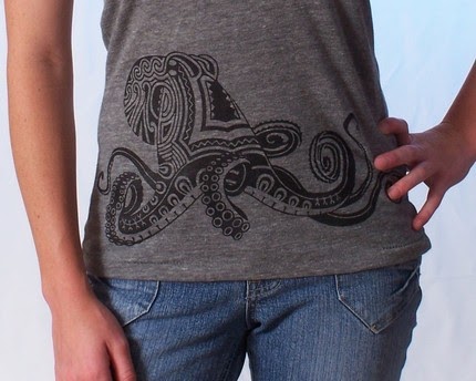 Everything Octopus: Octopus T-Shirts from Etsy.com