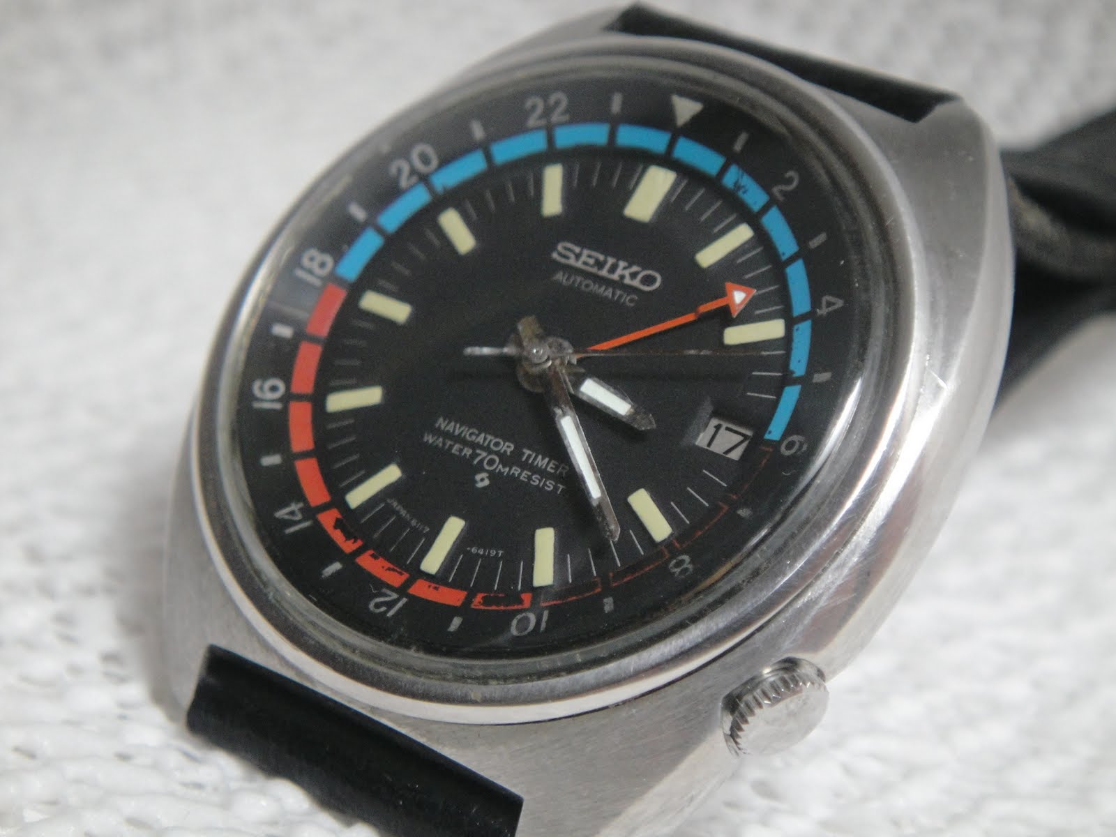Antique Watch Bar: SEIKO NAVIGATOR TIMER 6117-6410 SNT02 (SOLD)