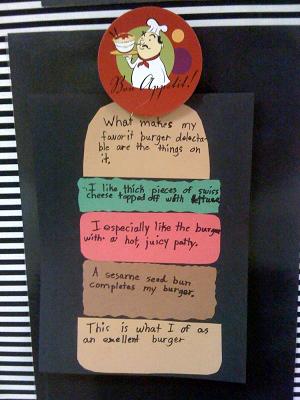 Welcome to Mrs. Lawrence's Class Blog: Hamburger Paragraphs