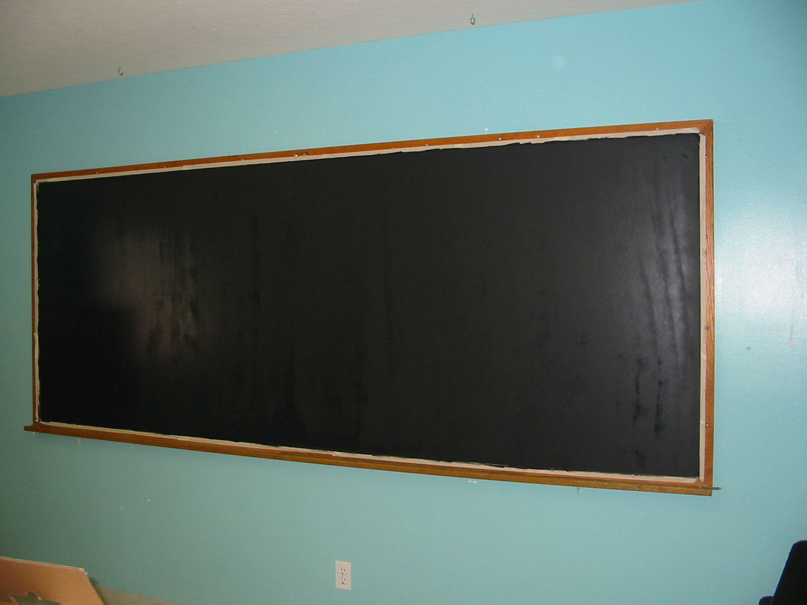 An Lady Painted Blackboard
