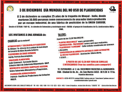 CETAAR: SE VIENE LA JORNADA EN LA FACULTAD DE AGRONOMÍA - 3 DE DICIEMBRE