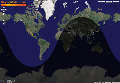 Mapa del mundo día y noche