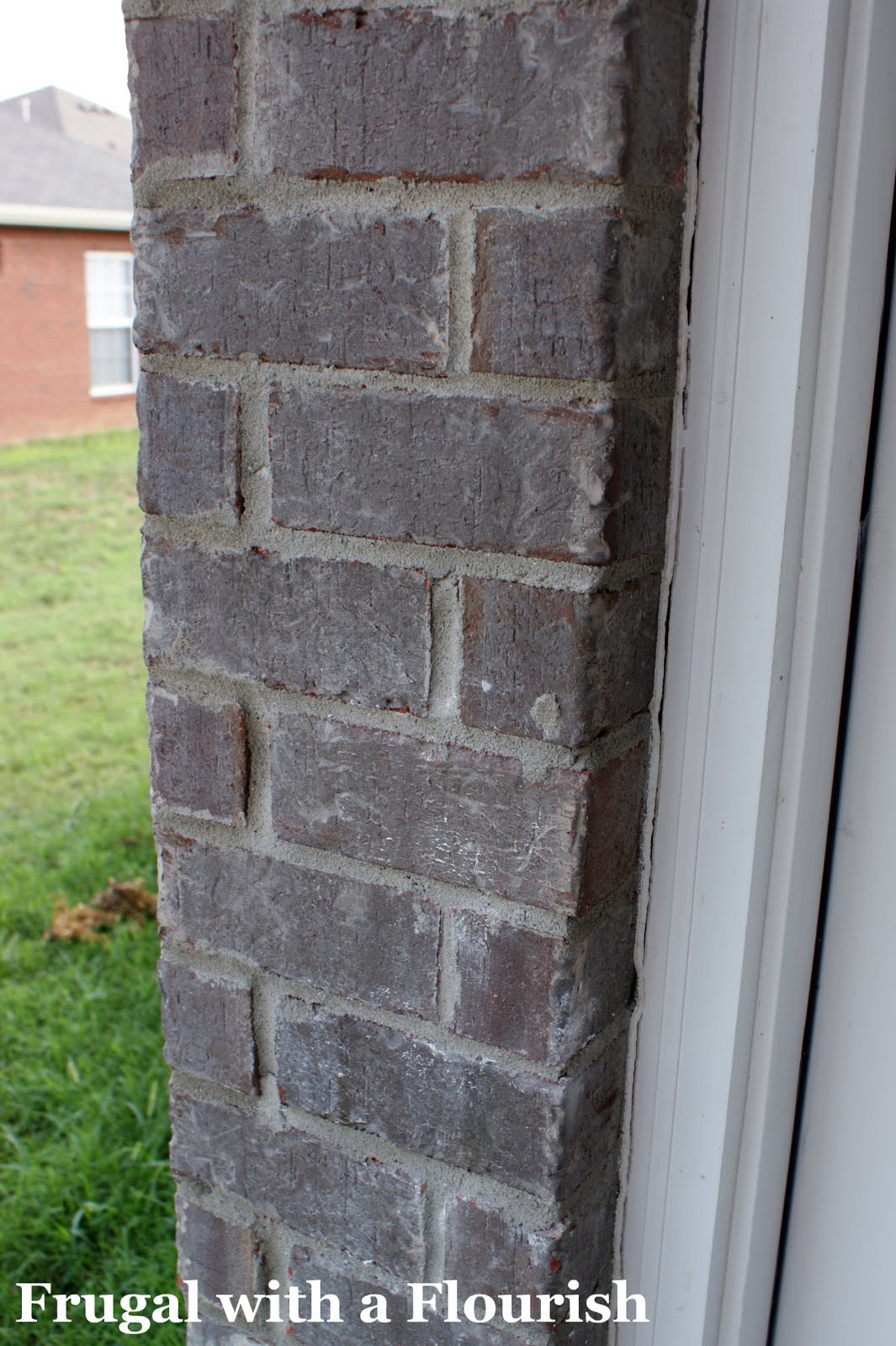 Frugal with a Flourish An Exorcisim (Or How to Get Paint off Brick)