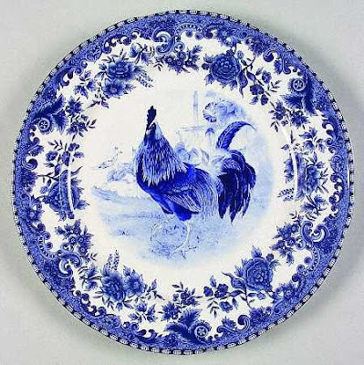 Clippership(
SM) Shop Blue and White Rice Pattern Chinese