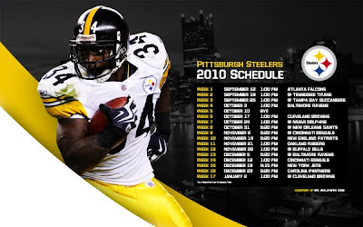 NFL Wallpaper Zone: Pittsburgh Steelers 2010 Schedule Wallpaper