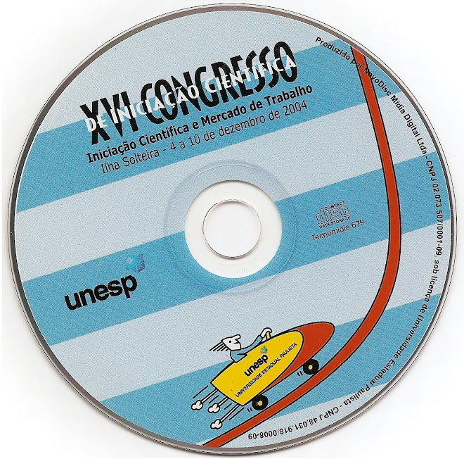 Publicação Inserida em CD ROM - XVI Congresso de Iniciação Científica da UNESP