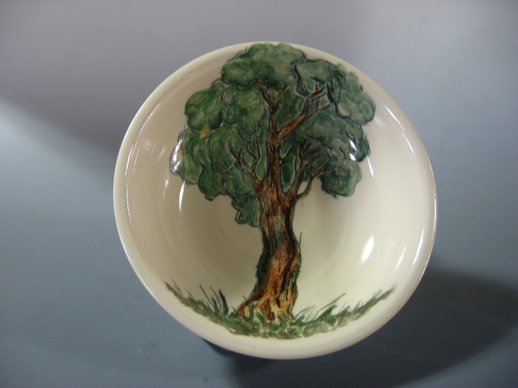 Finding the Center Drawing on pottery