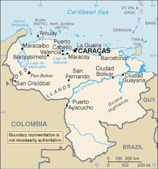 La mapa de Venezuela
