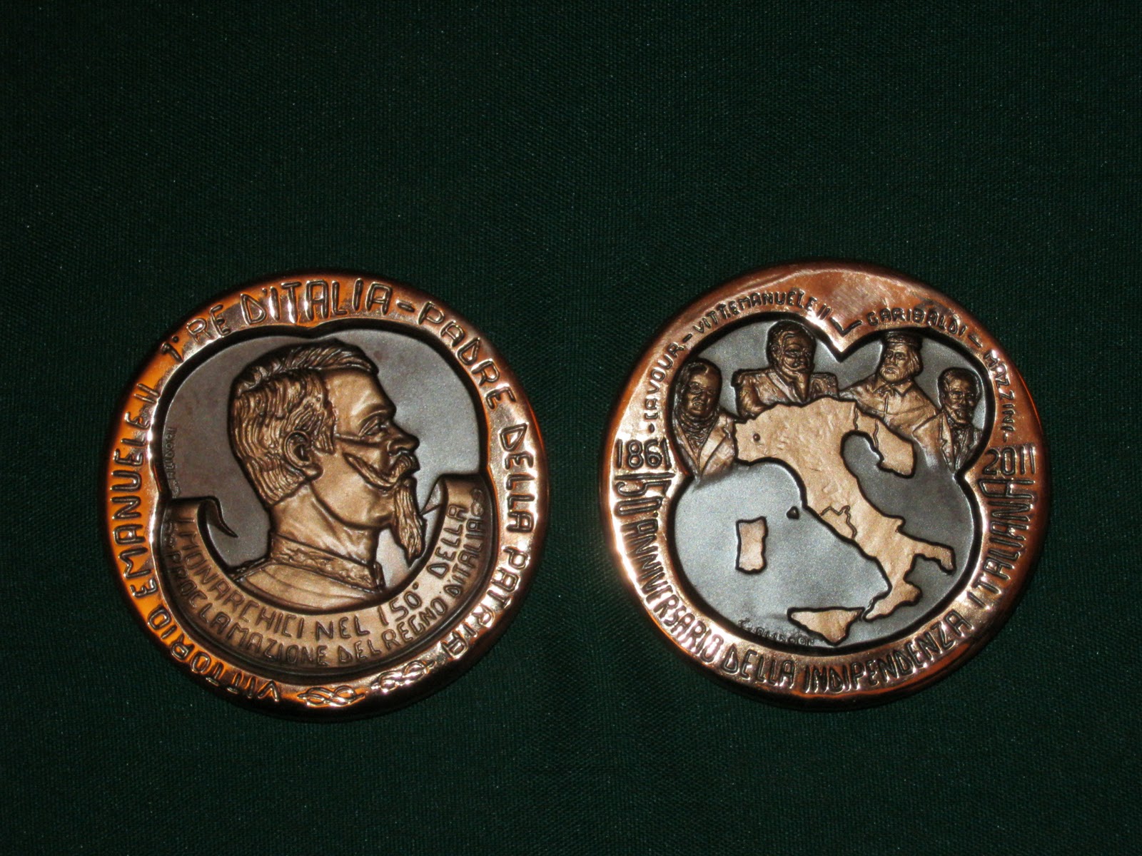 150° Unità d'Italia Medaglia commemorativa per il 150° anniversario d