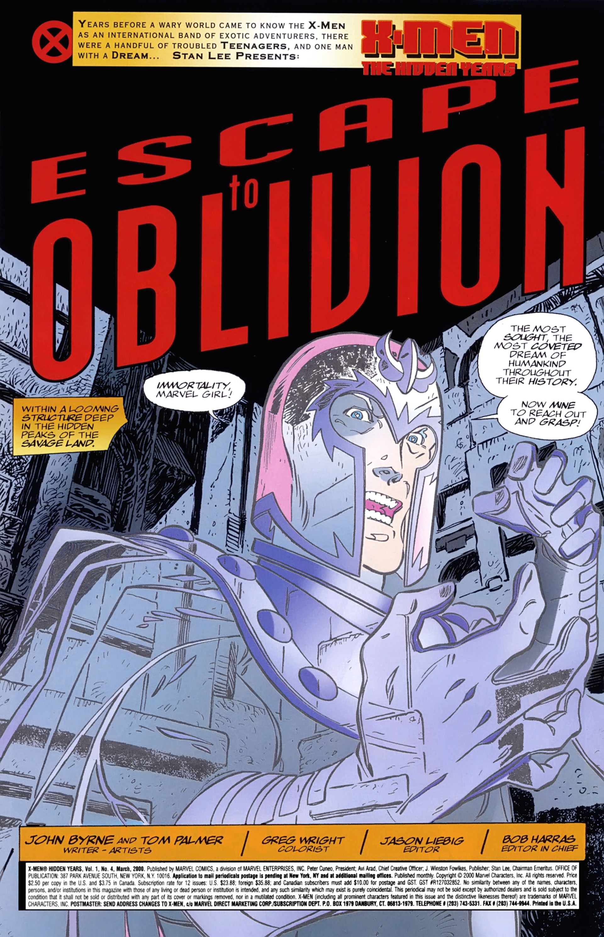 Read online X-Men: Hidden Years comic -  Issue #4 - 2