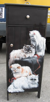 painting I did on a cabinet