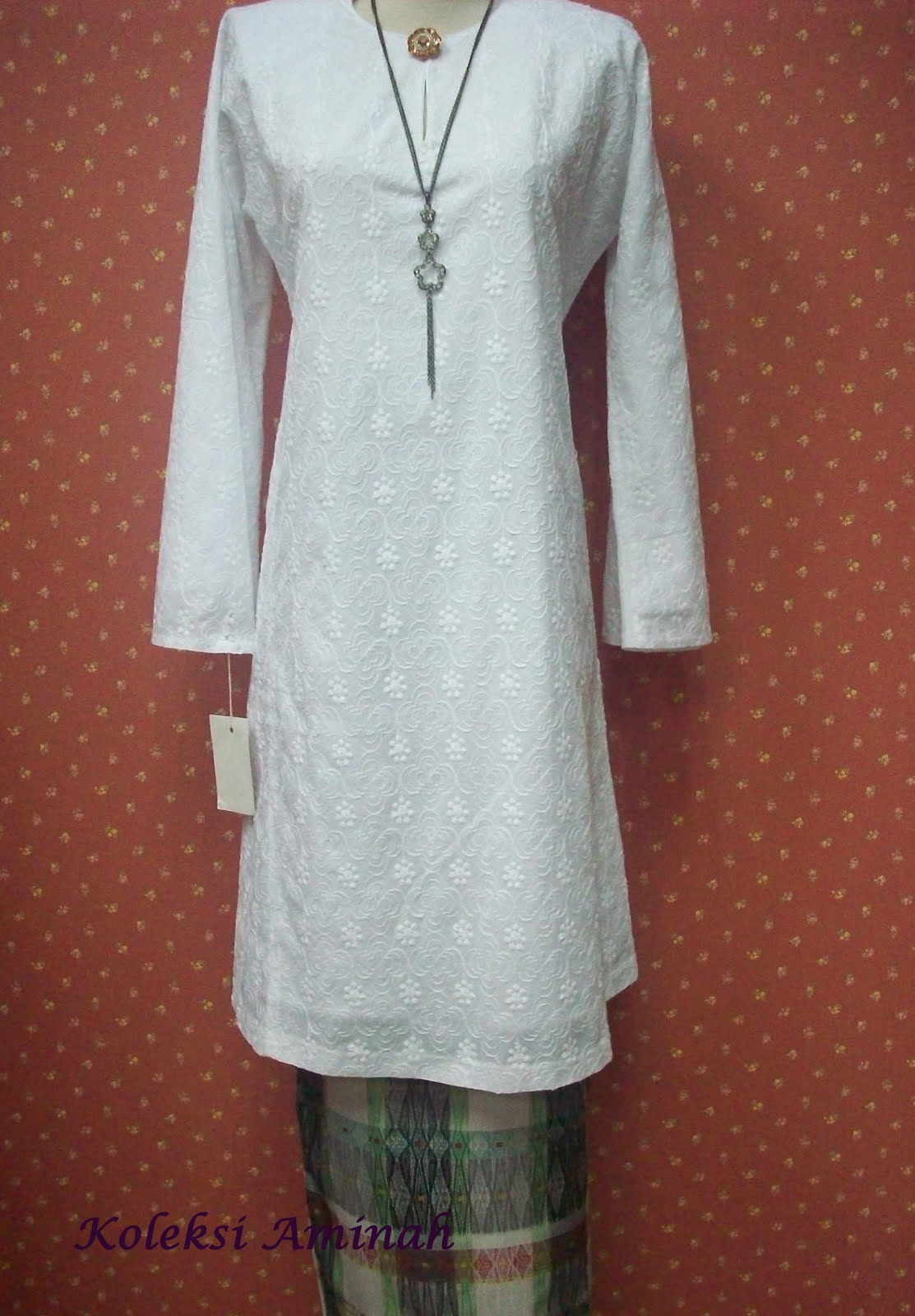  baju  kebaya  putih   anees   solemnization dress