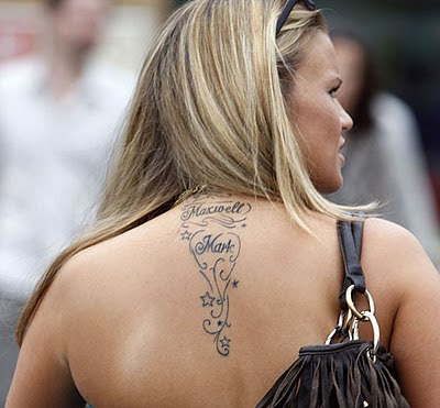 Kerry Katona Tattoos - Celebrity Tattoo