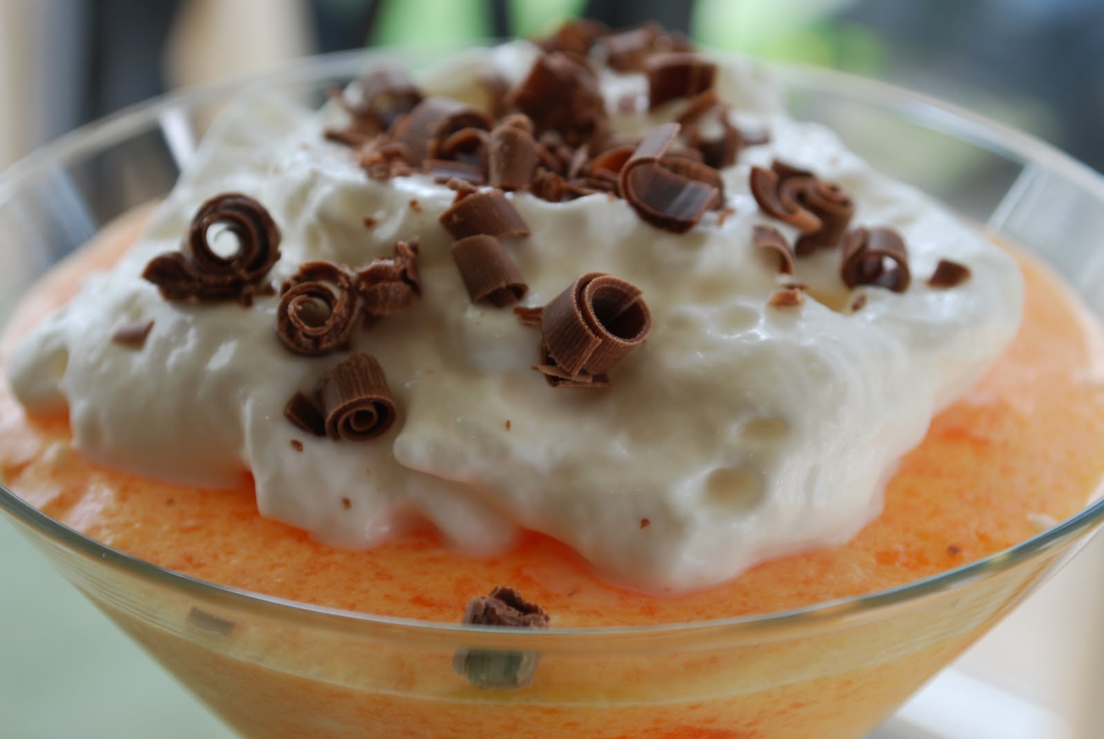 It's all gouda Bavarian Crème Jello Salad aka Orange Jello with