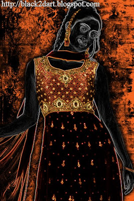 Anarkali style Churidar dress