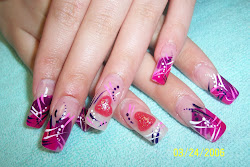 nail cute designs heart acrylic hearts nails pretty styles valentine idea valentines pink fun manicure easy creative years awesome