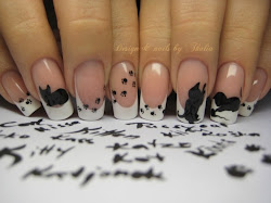 nail stamped prints cat creative