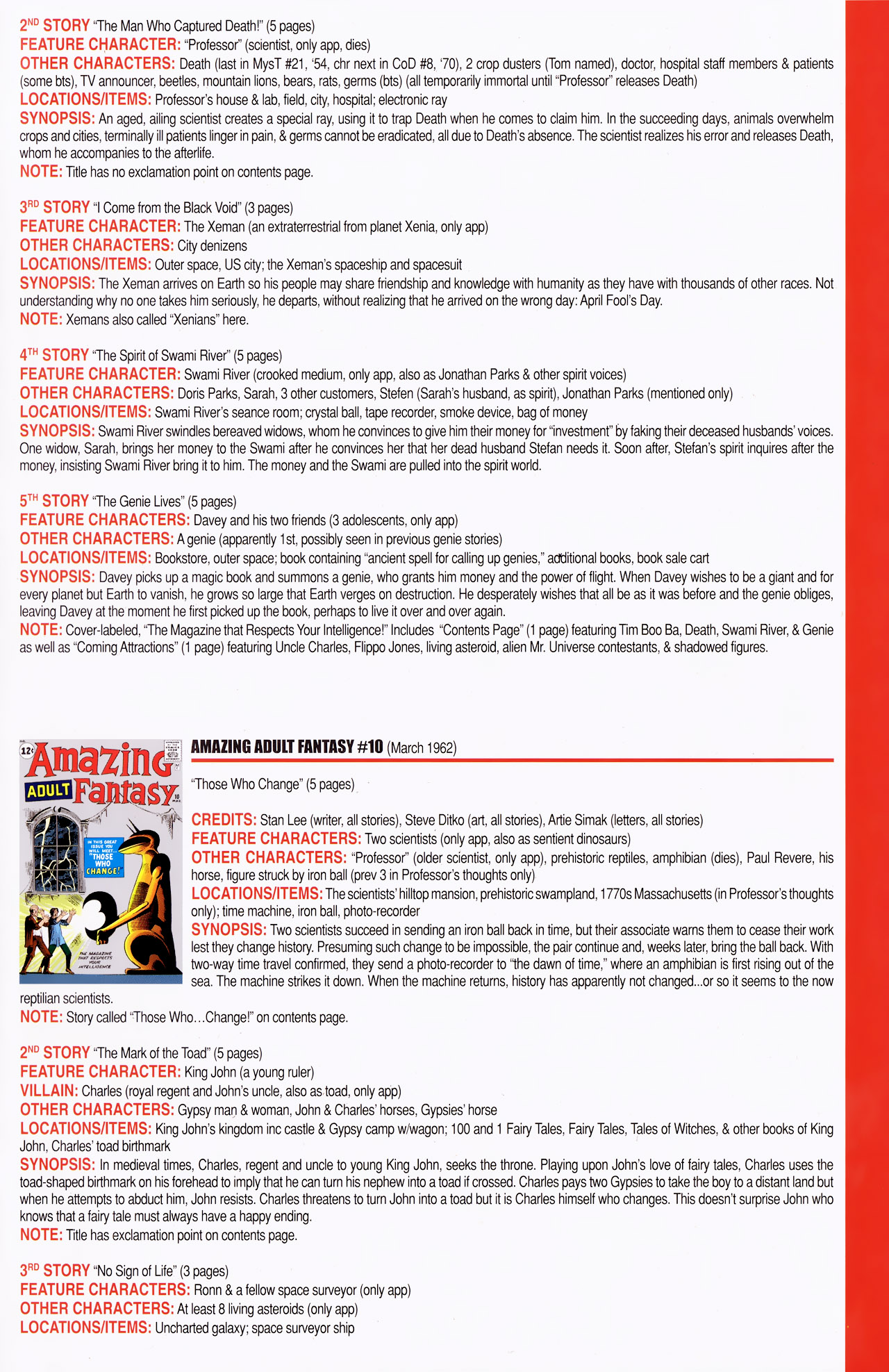 Read online Official Index to the Marvel Universe comic -  Issue #14 - 25