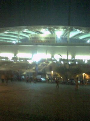 Blurry pic of outside WC Stadium