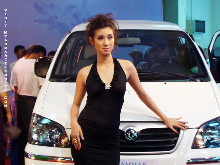 Myanmar Model Ju Ju K At Automobile And Living Products Show Cool