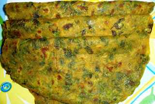 Dudhi (Bottle Gourd) Corriander Paratha