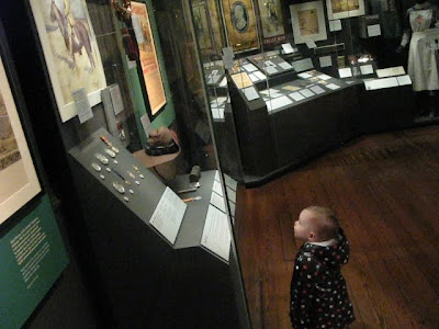 j checking out the museum displays