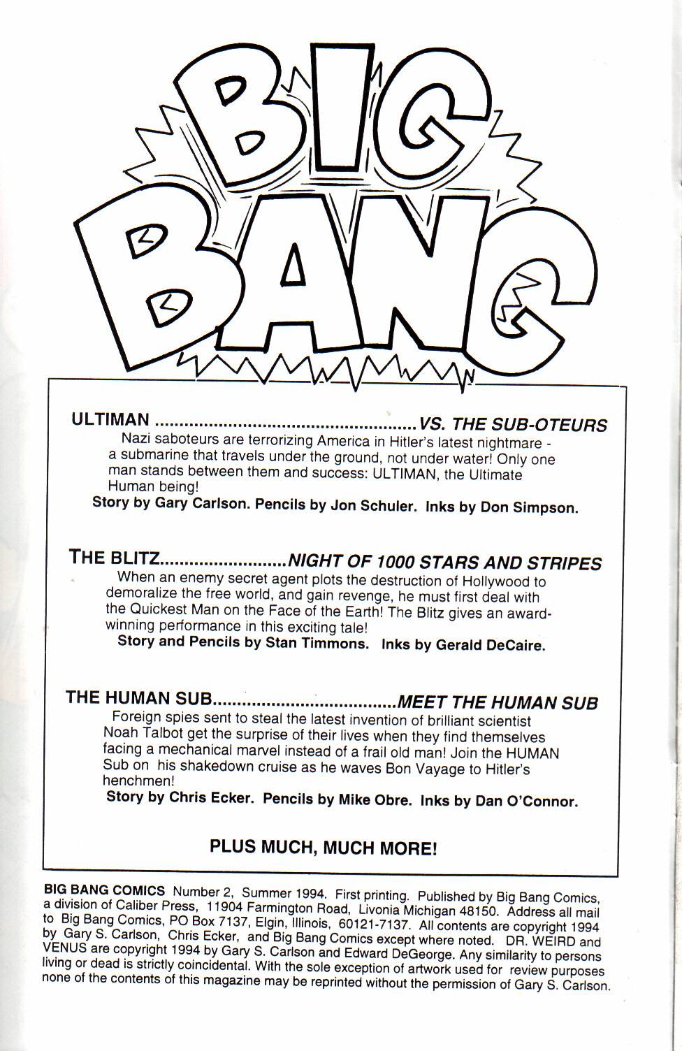 Read online Big Bang Comics (1994) comic -  Issue #2 - 2