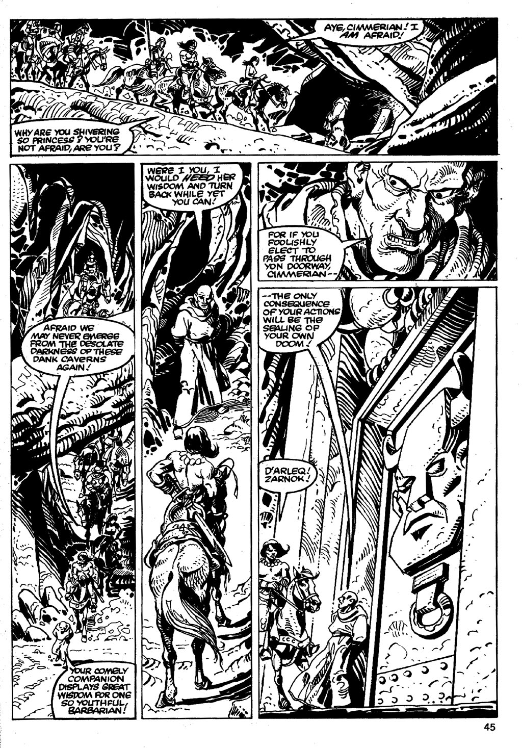 Read online The Savage Sword Of Conan comic -  Issue #86 - 45