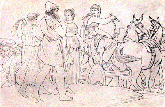 Одиссей и навсикая картина серова