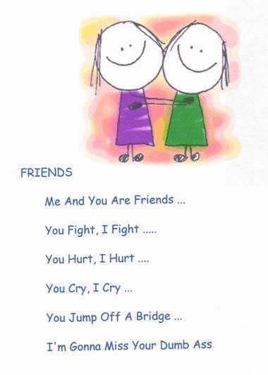 funny poems for friends. funny friendship poems