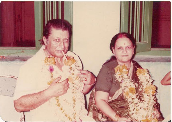 With his wife - Suman Devi Kapoor
