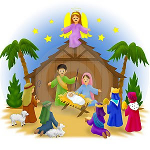 free clipart christmas stable - photo #37