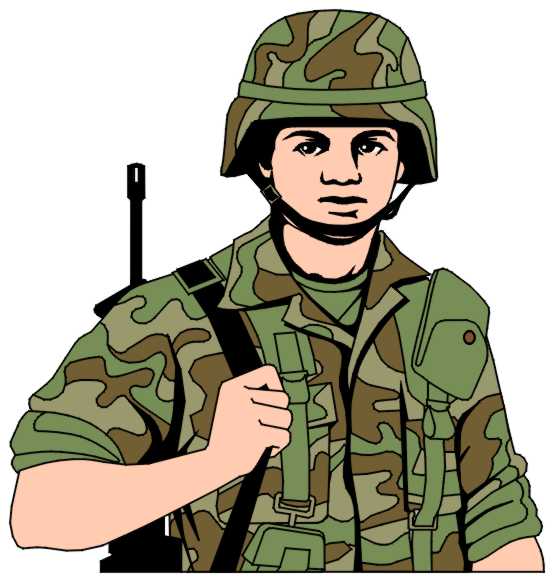 free clip art cartoon soldiers - photo #4