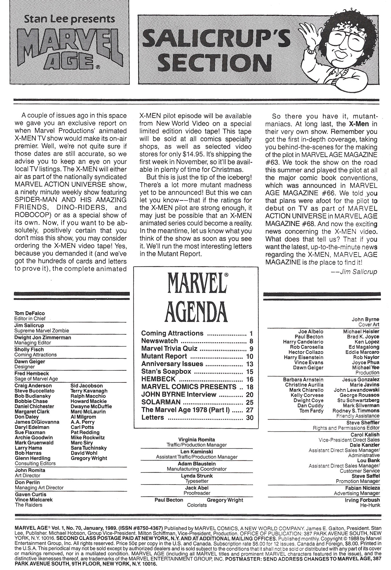 Read online Marvel Age comic -  Issue #70 - 2
