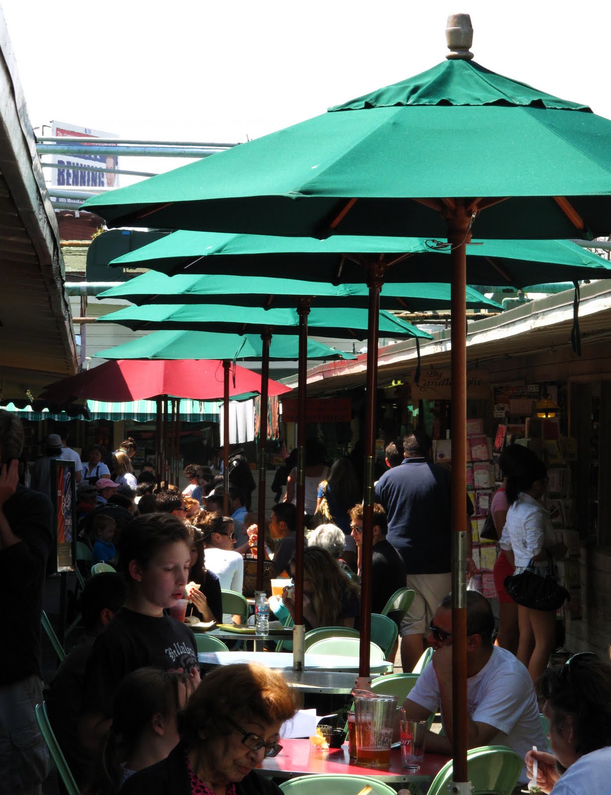 belladana daily LA farmers market umbrellas