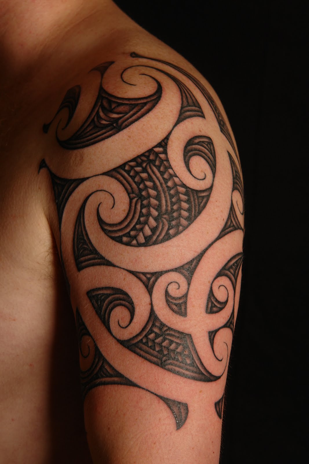 Maori Shoulder Tattoo