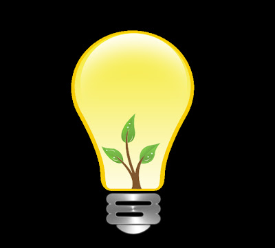 eco friendly bulb drawing