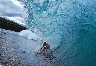 Ian Battrick: Naked barrels surfing in Scotland