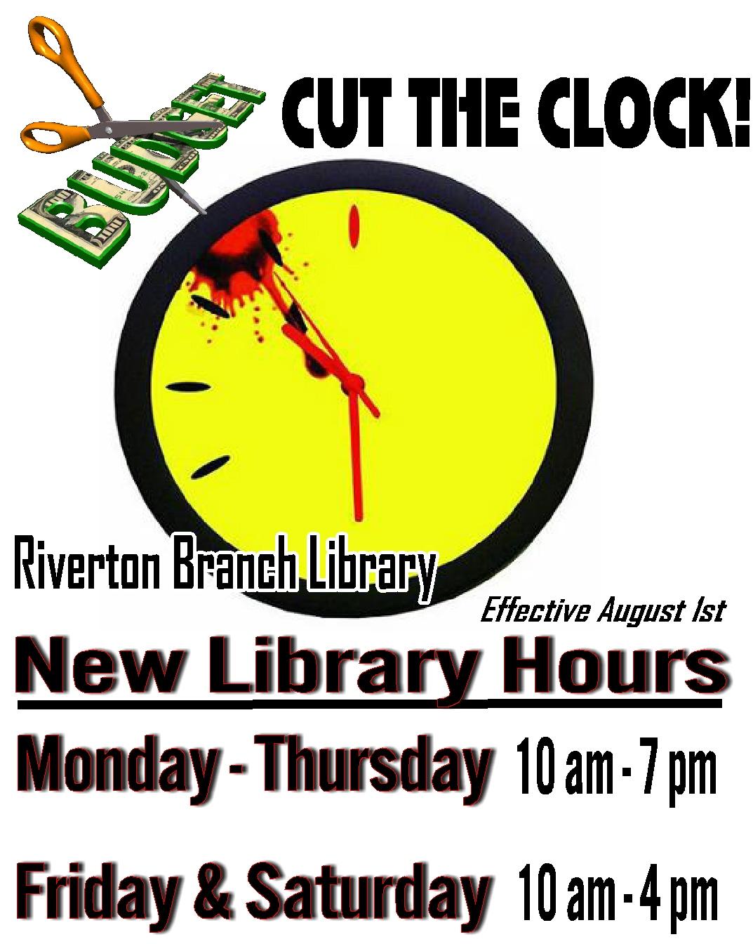 Riverton Branch Library Wyoming New Hours