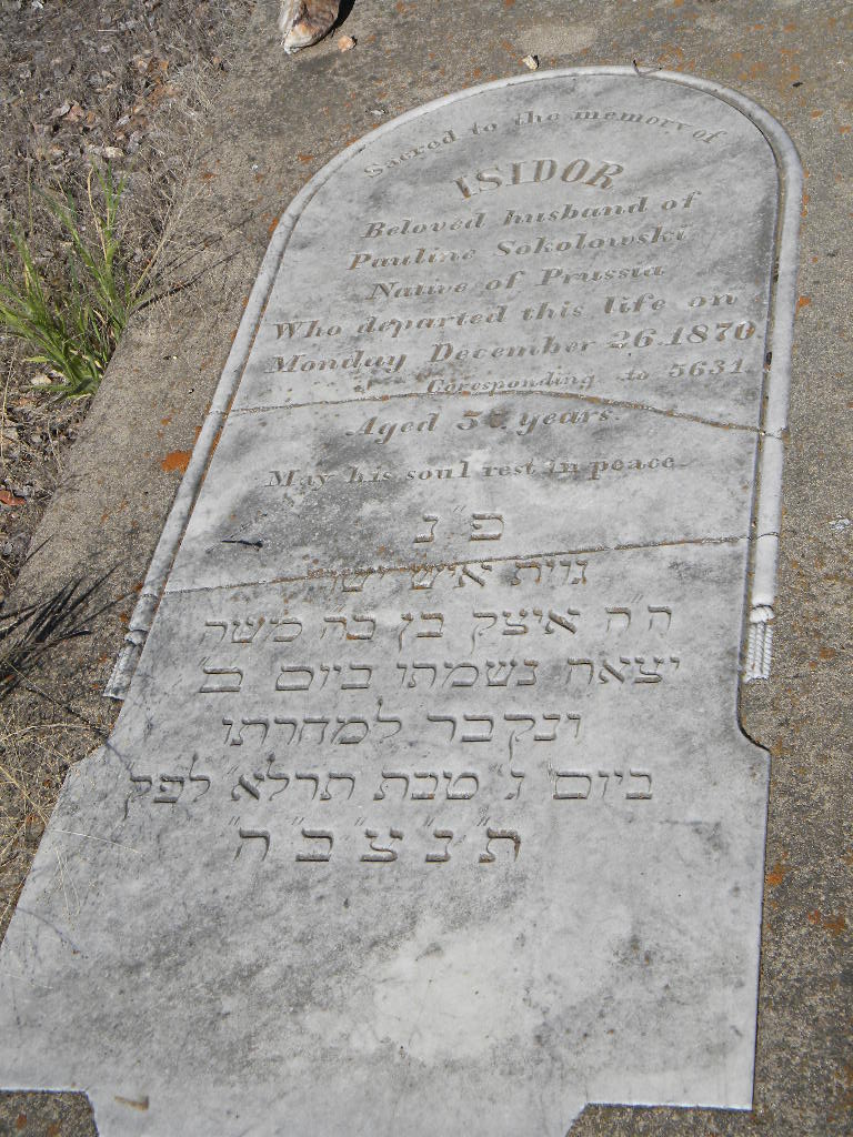 The Jews of the Gold Rush Mokelumne Hill Pioneer Jewish Cemetery
