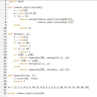 Algorithms and Other Programming Topics:: Removing duplicates in an ...