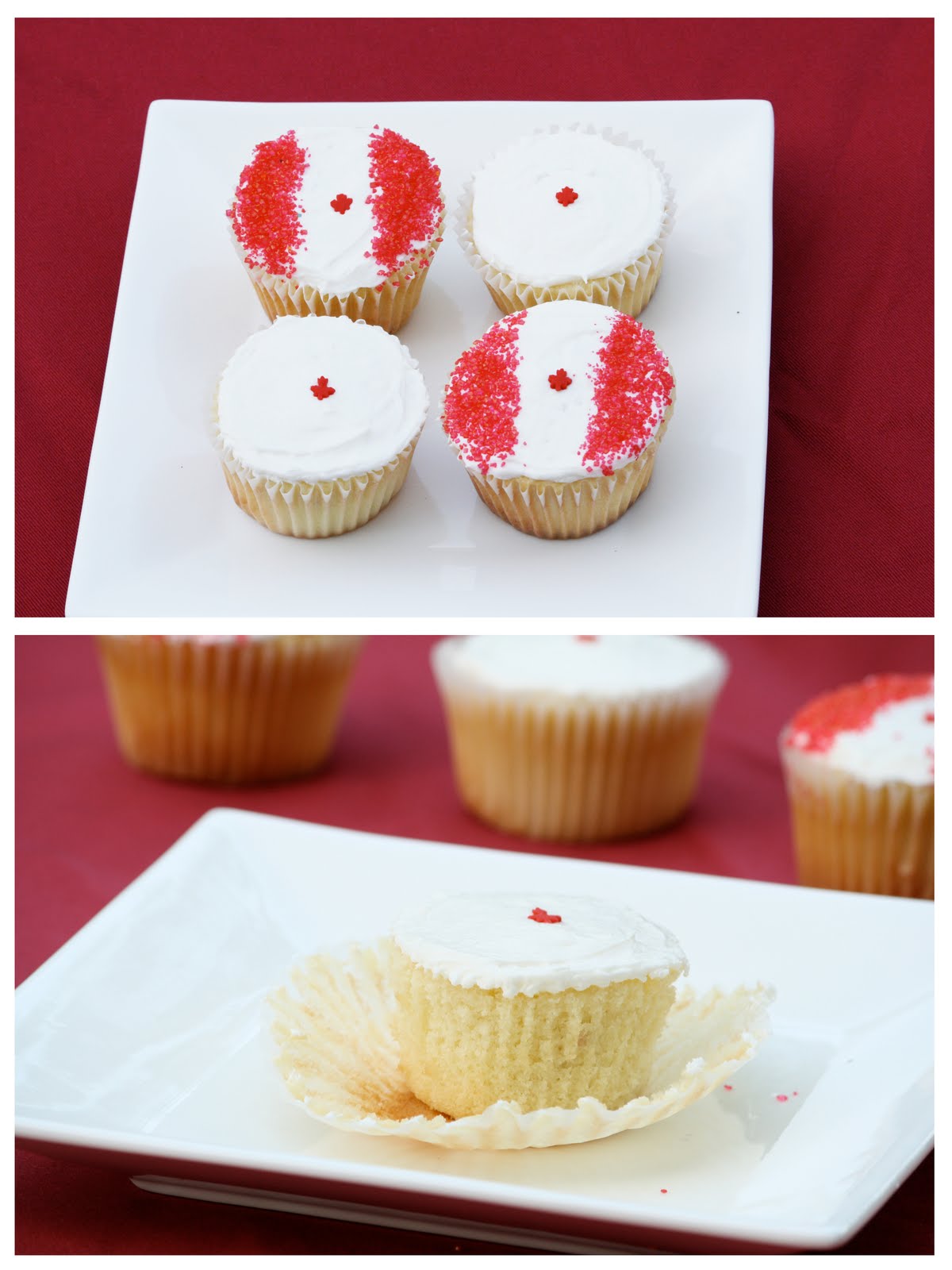 Edible Moments Canada Day Cupcakes