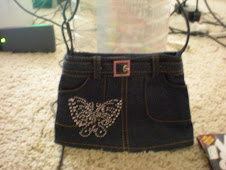 Blue Jean Skirt Purse