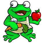 EVEN FROGS EAT HEALTHY FOOD!!!