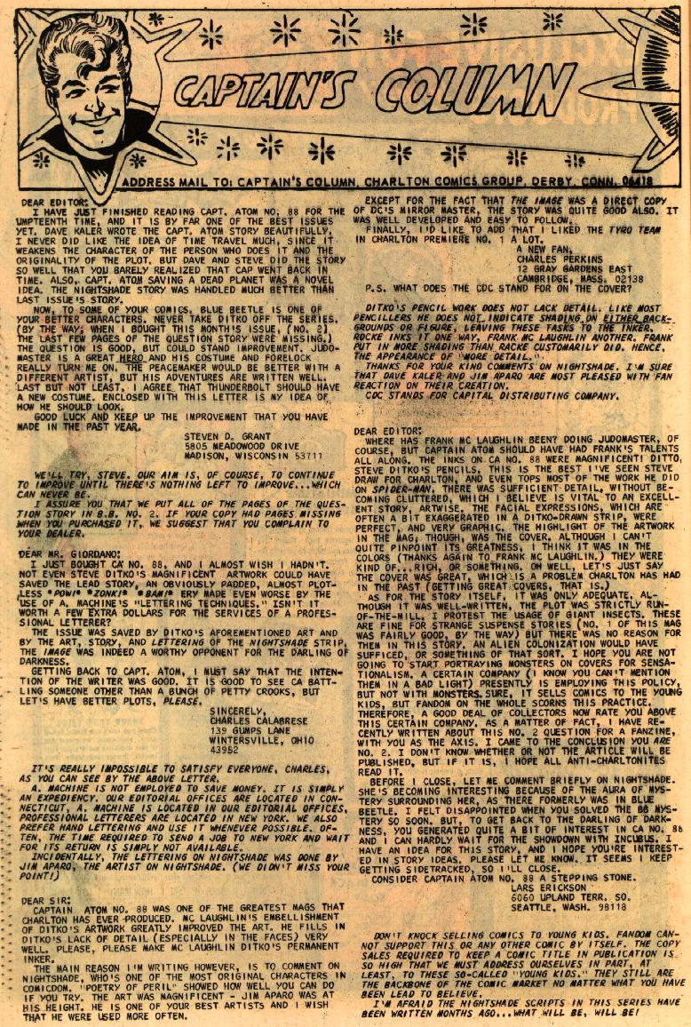 Read online Captain Atom (1965) comic -  Issue #89 - 24